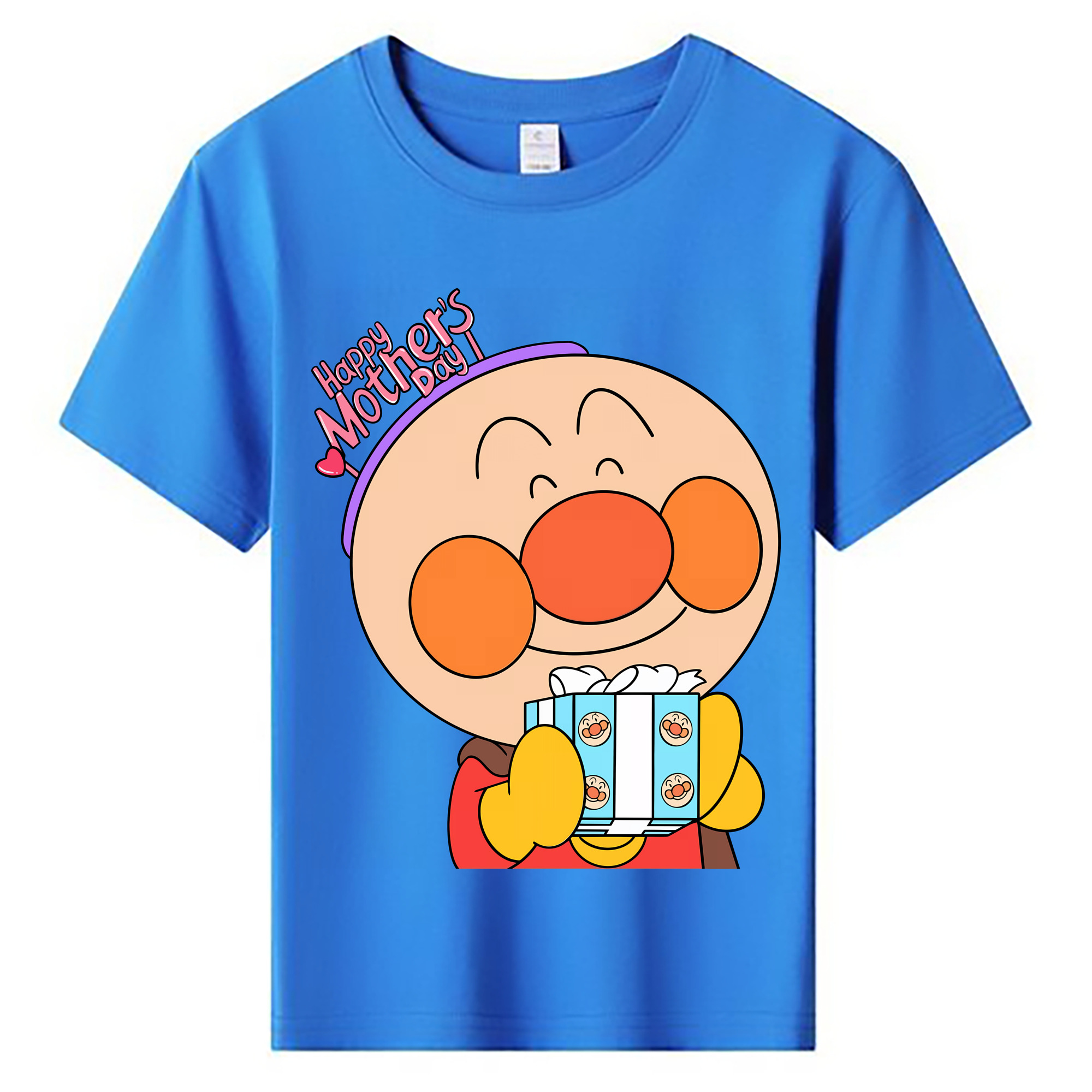 （画像用） アンパンマン Anpanman 綿100％キッズTシャツ（フロントプリント）